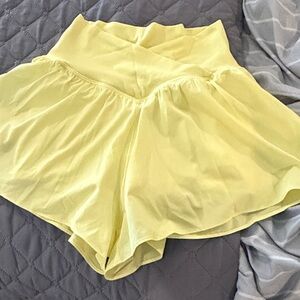 Offline by arie Light Yellow Women's Flow Shorts